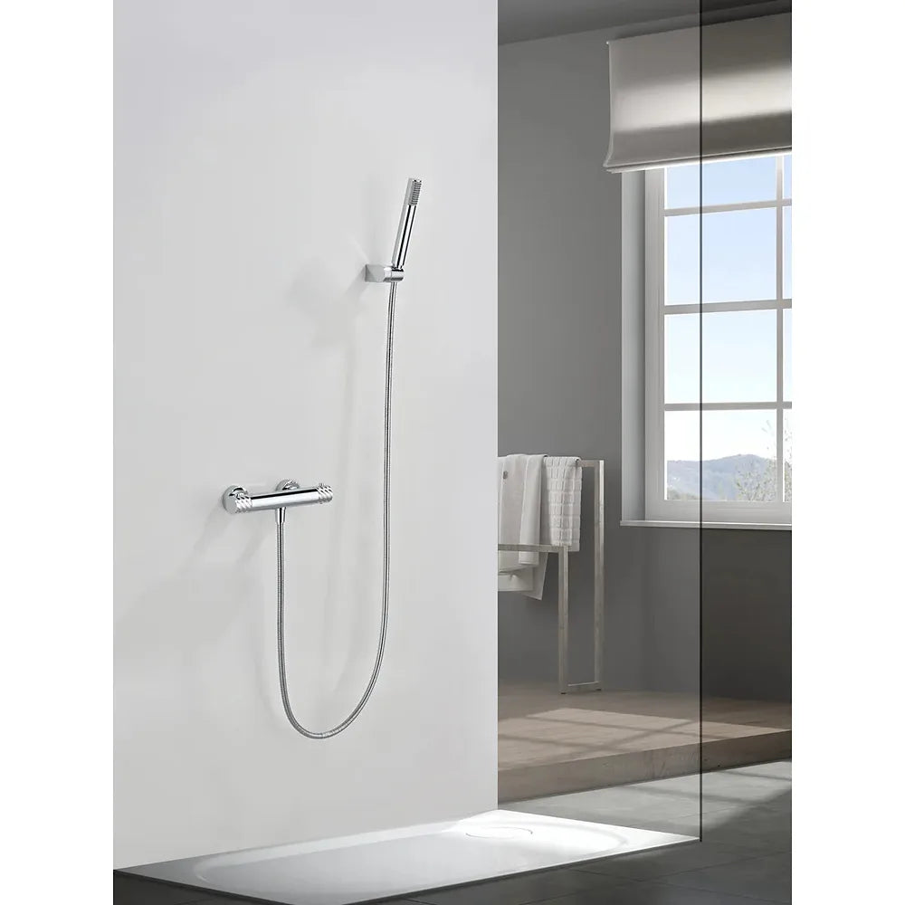 Plano o detalle técnico de Kit ducha termostático Bless cromo Imex