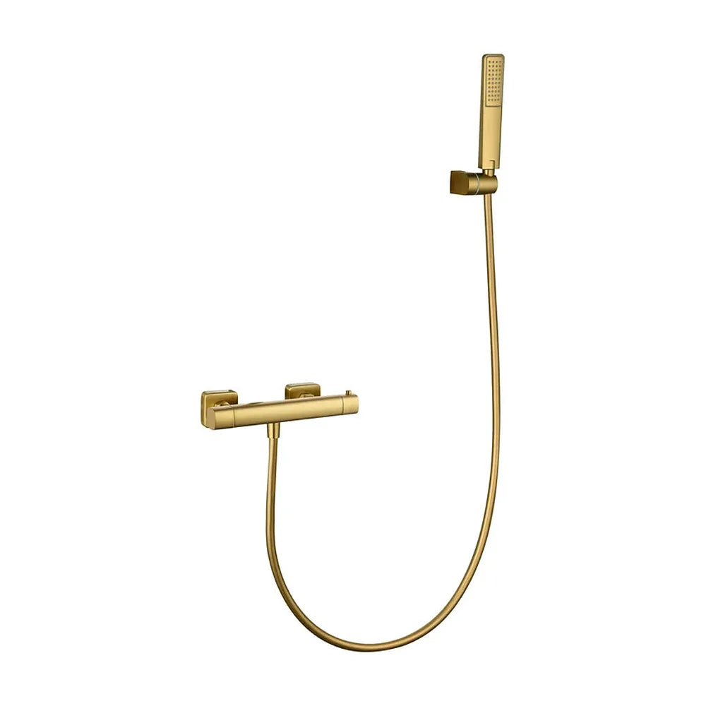 Kit Ducha Termostático Toscana Oro Cepillado Imex Imex