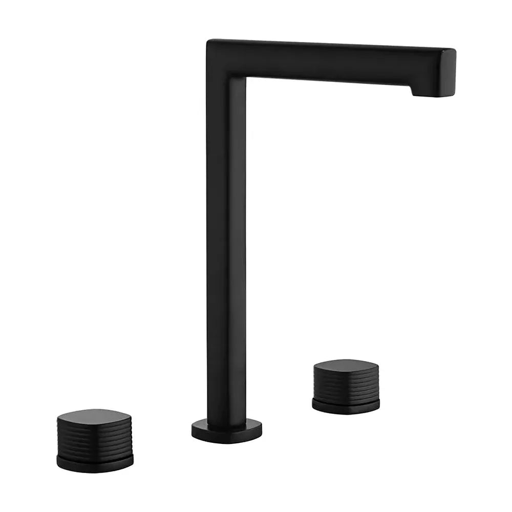 Lavabo bimando sobreencimera caño alto Firenze negro mate Imex Imex