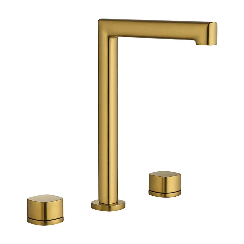 Lavabo Bimando Sobreencimera Caño Alto Toscana Oro Cepillado Imex Imex