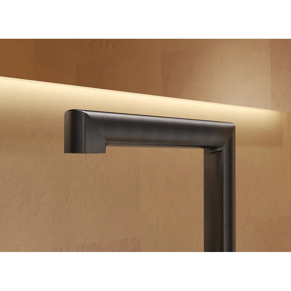 Plano o detalle técnico de Lavabo bimando sobreencimera caño alto Firenze cromo Imex (vista 4)