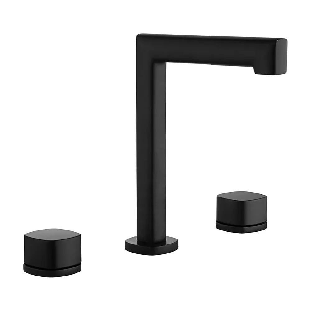 Lavabo bimando sobreencimera caño bajo Toscana negro mate Imex Imex