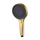 Duche Imex Arizona de 3 posições, fabricado em ABS com acabamento em dourado escovado. 