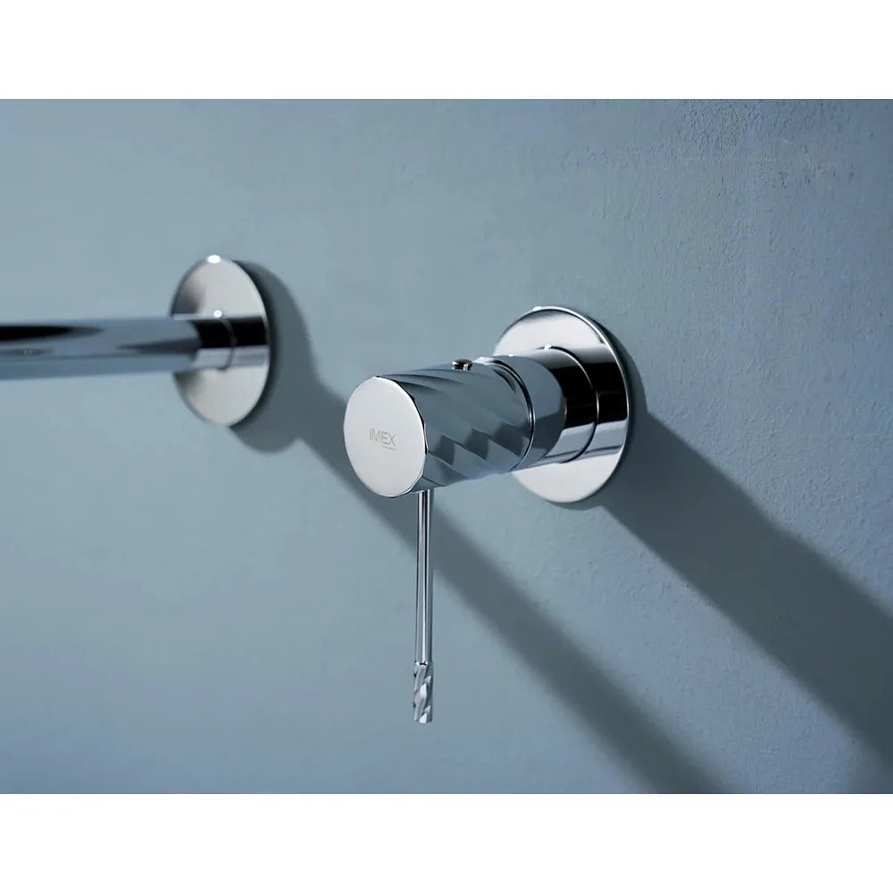 Plano o detalle técnico de Monomando empotrado lavabo Bless oro rosa cepillado Imex (vista 4)