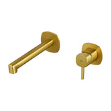 BUILT-IN SINGLE LEVER BASIN MIXER TOSCANA BRUSHED GOLD