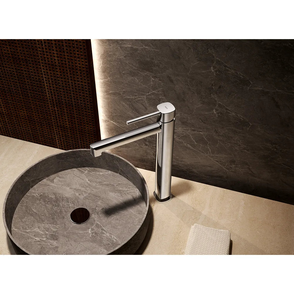 Plano o detalle técnico de Monomando lavabo alto Toscana black gun metal Imex (vista 3)