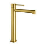 MONOMANDO LAVABO ALTO TOSCANA ORO CEPILLADO