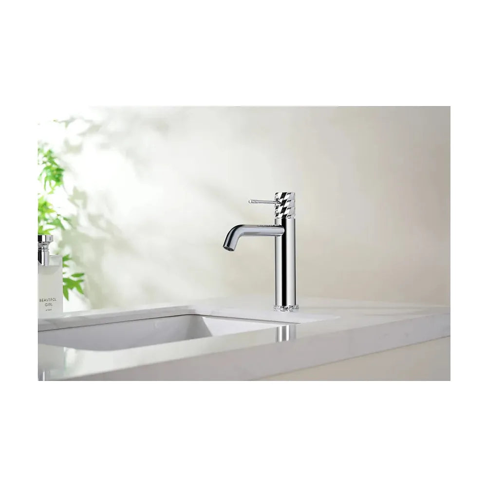 Vista trasera o instalación de Monomando lavabo Bless cromo Imex