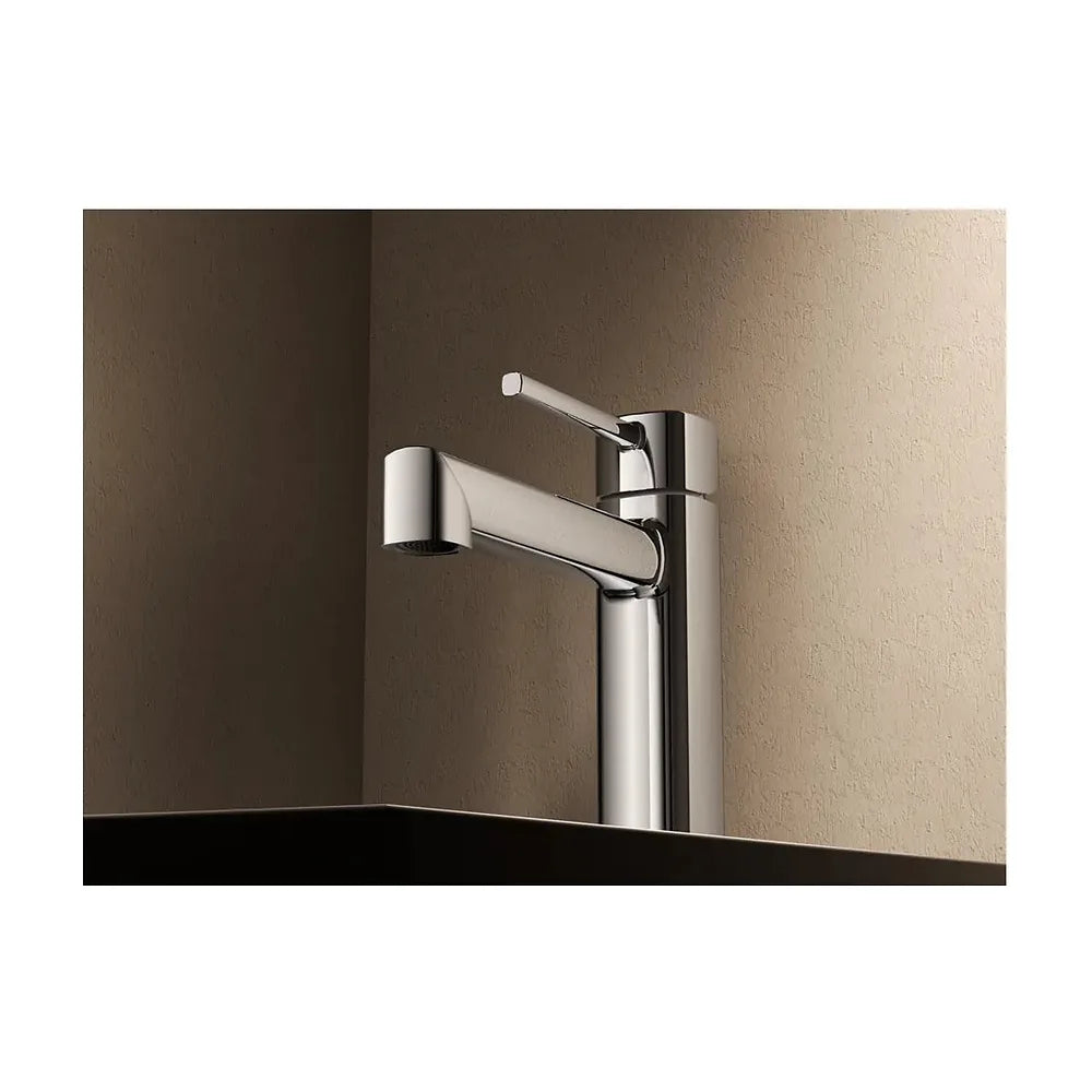 Vista en conjunto ambientada de Monomando lavabo Toscana negro mate Imex