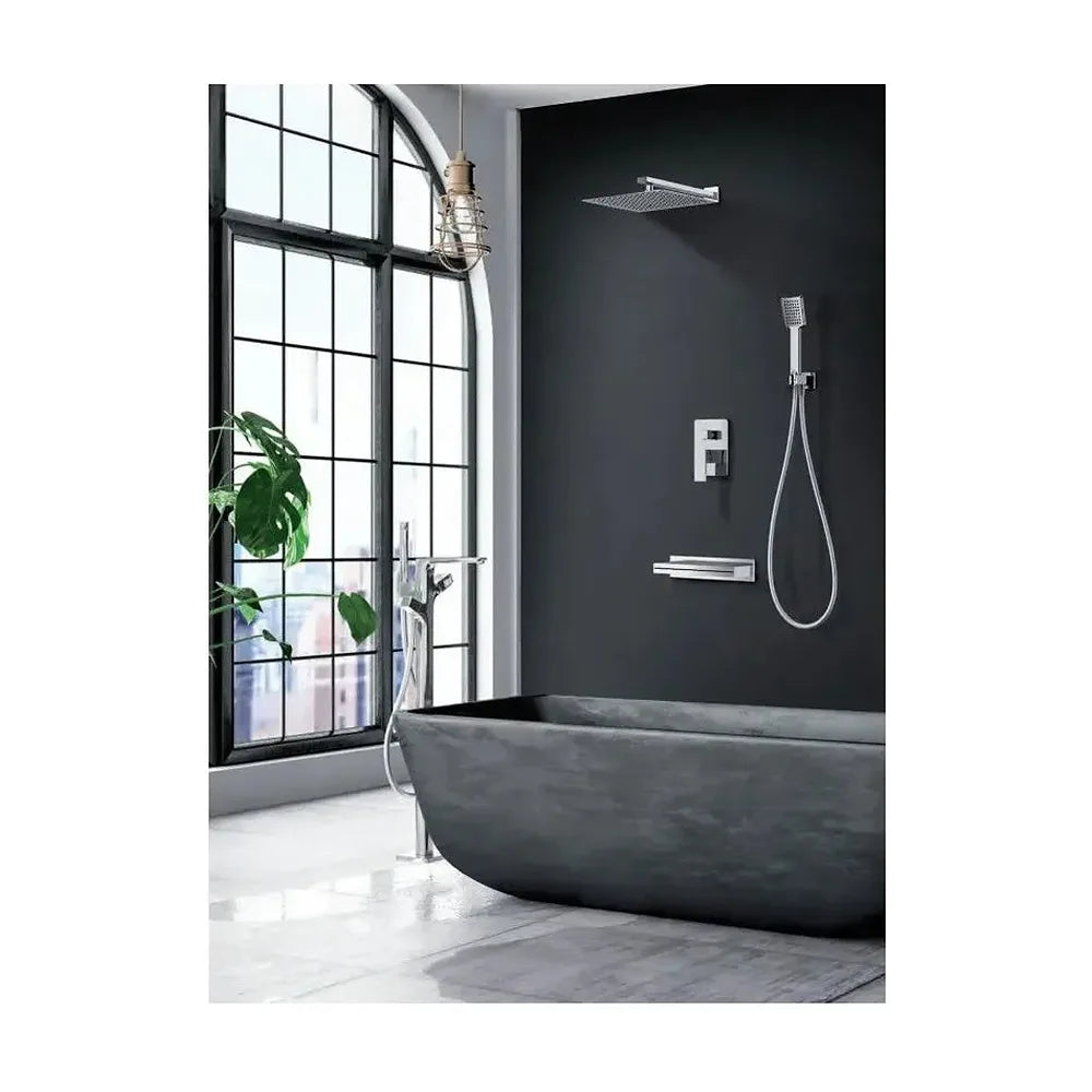 Detalle de funcionamiento de Rociador cascada de bañera o ducha 30 cm de Imex