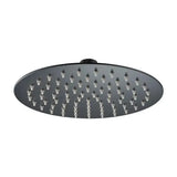 Cabeça de chuveiro IMEX RDN003/NG com design extra fino e moderno e acabamento em preto mate ø30