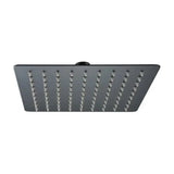 Square shower head 25x25 ultra slim matte black Imex
