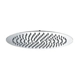 Ultra thin stainless steel shower head, 30 cm, natural chrome finish Imex