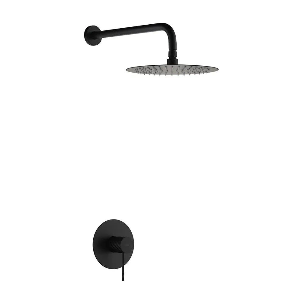 Set monomando empotrado 1 vía Bless con rociador negro mate Imex Imex
