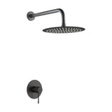 ENSEMBLE MONOCOMMANDE ENCASTRÉ 1 VOIE LINE AVEC DOUCHE BLACK GUN METAL