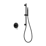 CONJUNTO MONOMANDO EMBUTIDO 1 VIA LINE COM PUXADOR PRETO FOSCO