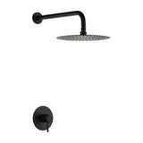 CONJUNTO MONOMANDO EMBUTIDO 1 VIA MONZA COM CHUVEIRO PRETO FOSCO IMEX