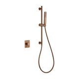 Set Miscelatore Incasso 1 Via Toscana Con Maniglia Oro Rosa Spazzolato Imex