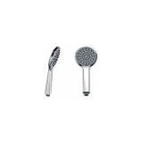 Handheld shower head with ergonomic design ABS chrome finish Boston by Imex