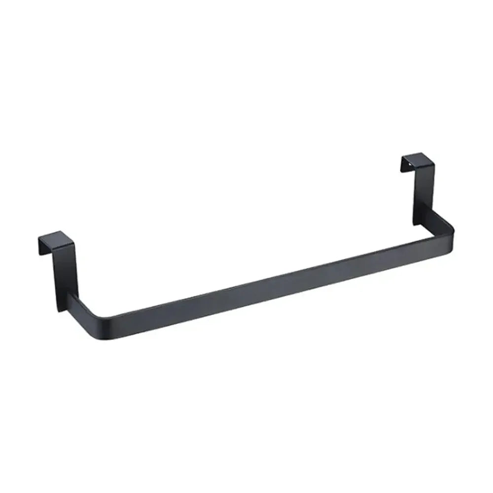 Toallero de barra negro para mueble de baño con un diseño minimalista de acabado negro de Imex Imex