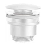 Válvula de descarga IMEX VALVULAS VCC007 para lavatórios e bidés em latão branco mate.