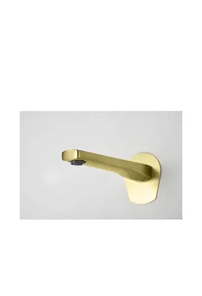 Grifo monomando empotrado para lavabo hecho de latón con acabado oro cepillado Delos de Imex