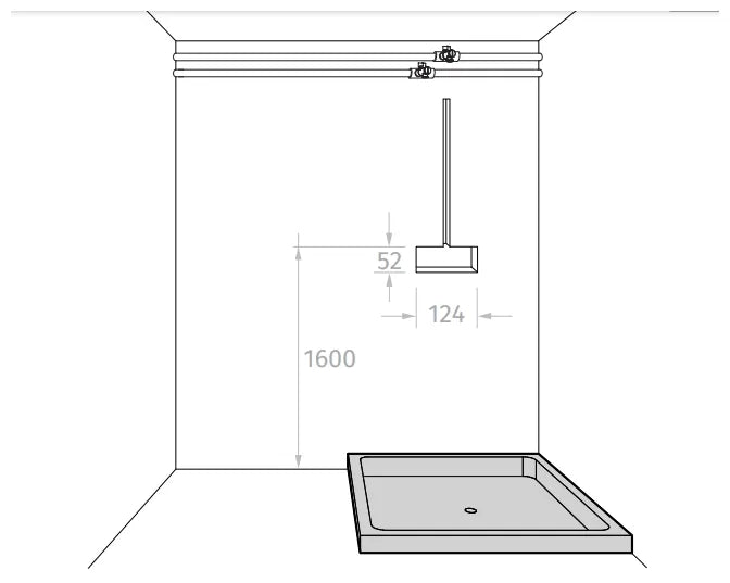 Kit de grifo con panel termostático y electrónico de doble vía Shower Technology Blue Edition TRES 4