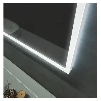 Espejo cuadrado con marco acrílico totalmente iluminado con acabado traslúcido Boston de Led Imex 4