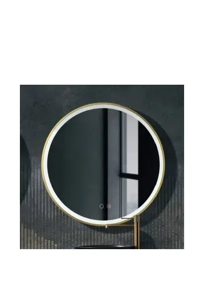 Espejo Redondo con Luz Oro Cepillado Paris de LedImex de Led Imex 3