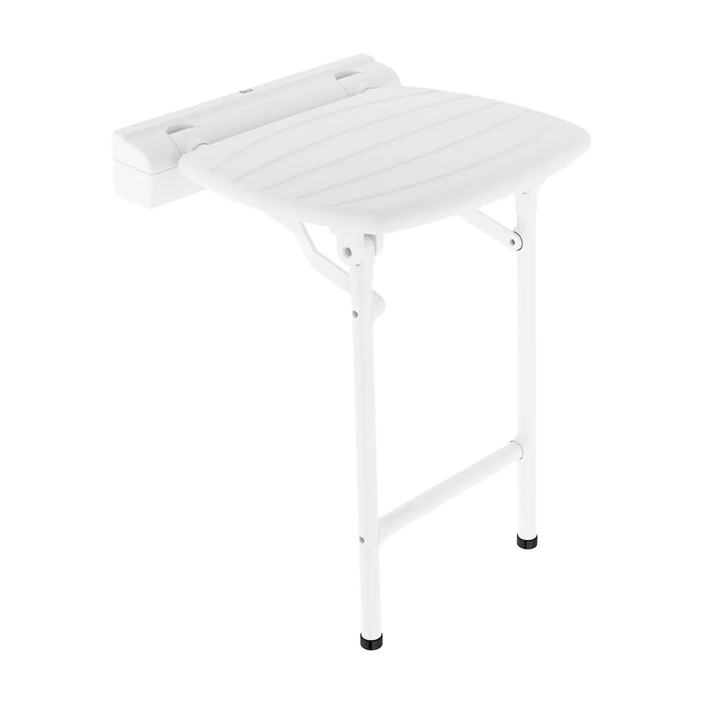 Asiento de ducha abatible con patas para movilidad reducida blanco 42x40x51 cm Roca - Vista 2