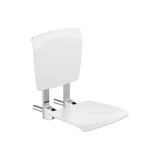 Asiento de Ducha Abatible Portátil con Respaldo Access 50x37x49cm Blanco Mate Roca