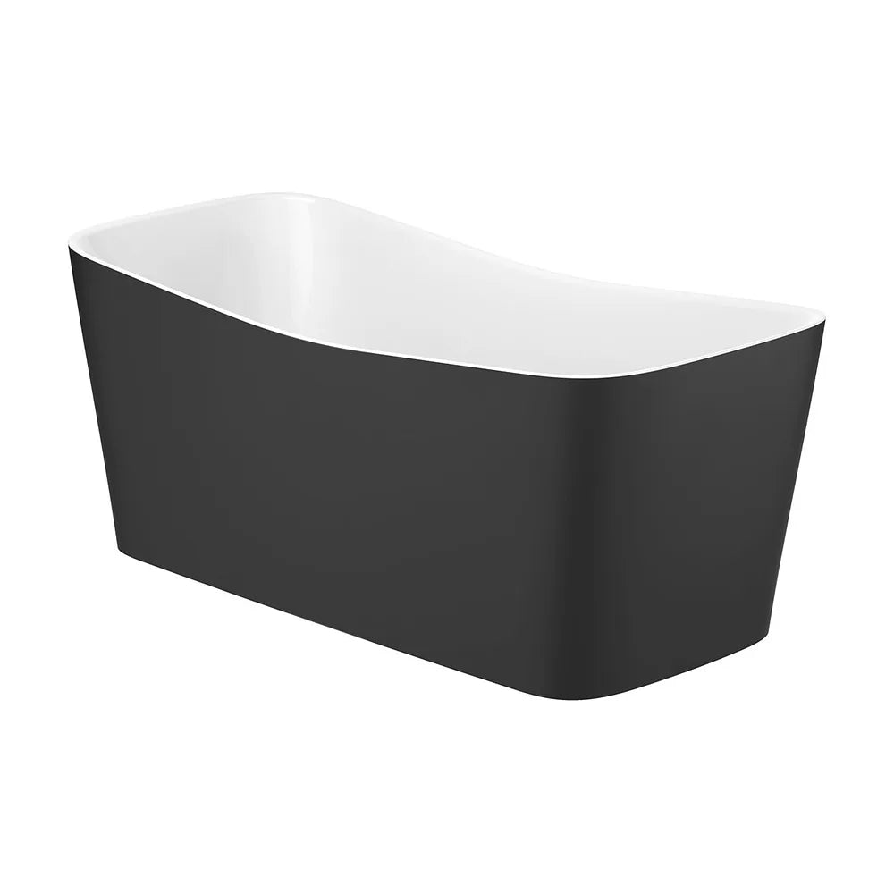 Bañera rectangular exenta 155x70 cm con desagüe click-clack y sifón Stonex Roca - Vista 2