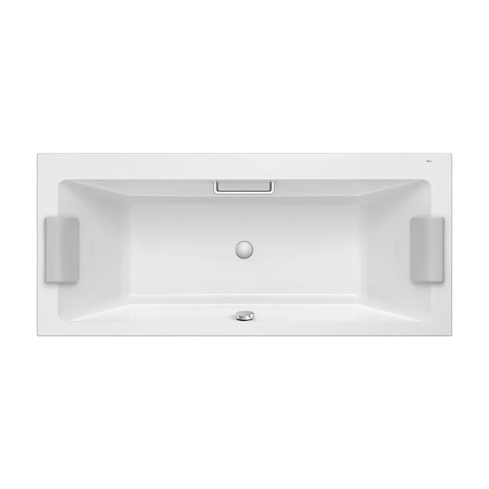 Bañera acrílica rectangular biplaza hidromasaje total 170x75x43 cm Roca - Vista 2