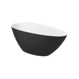 Banheira Livre Oval X 57 Cm Com Válvula Click Clack E Sifão Antibacteriano Acabamento Branco E Preto Kauai 160x75 cm Roca