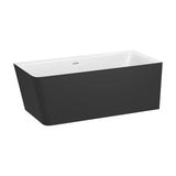 Banheira de Canto Assimétrica Direita X 59 Cm Com Painel E Válvula Click Clack 260 L Ona 160x70 cm Roca