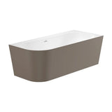 Banheira de Canto Assimétrica Direita X 59 Cm Com Válvula Click Clack E Sifão Cor Castanho Raina 180x80 cm Roca