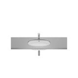 Oval Porcelain Under-Counter Washbasin The Gap 55x35x16cm White Roca