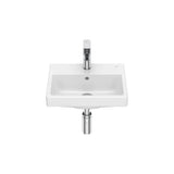 Lavabo Mural Rectangular Em Porcelana Branco X 16 Cm Design Compacto E Elegante The Gap 40x32 cm Roca