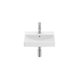 Lavabo Mural Compact en Fineceramic Blanc Mat X 15 Cm Capacité Cuve 3,5 L Design Ona 45x36 cm Roca