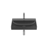 Lavabo Mural Rectangular Fineceramic Ona 60x46x16cm Negro Mate Roca