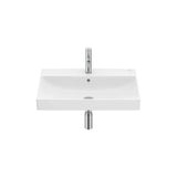 Lavabo Mural Rectangulaire X 16 Cm Fineceramic Blanc Mat Cuve 9 L Fixation Incluse Design Ona 65x46 cm Roca