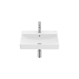 Lavabo Mural Rectangular Fineceramic con Juego de Fijación Ona 55x46x16cm White Mate Roca