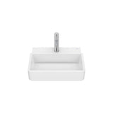 Lavabo Mural Compacto Rectangular Porcelana 45x36x15cm White Roca
