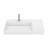 Lavatório de Parede Assimétrico Com Cuba À Esquerda E Prateleira Integrada X 15 Cm 80x43 cm Roca