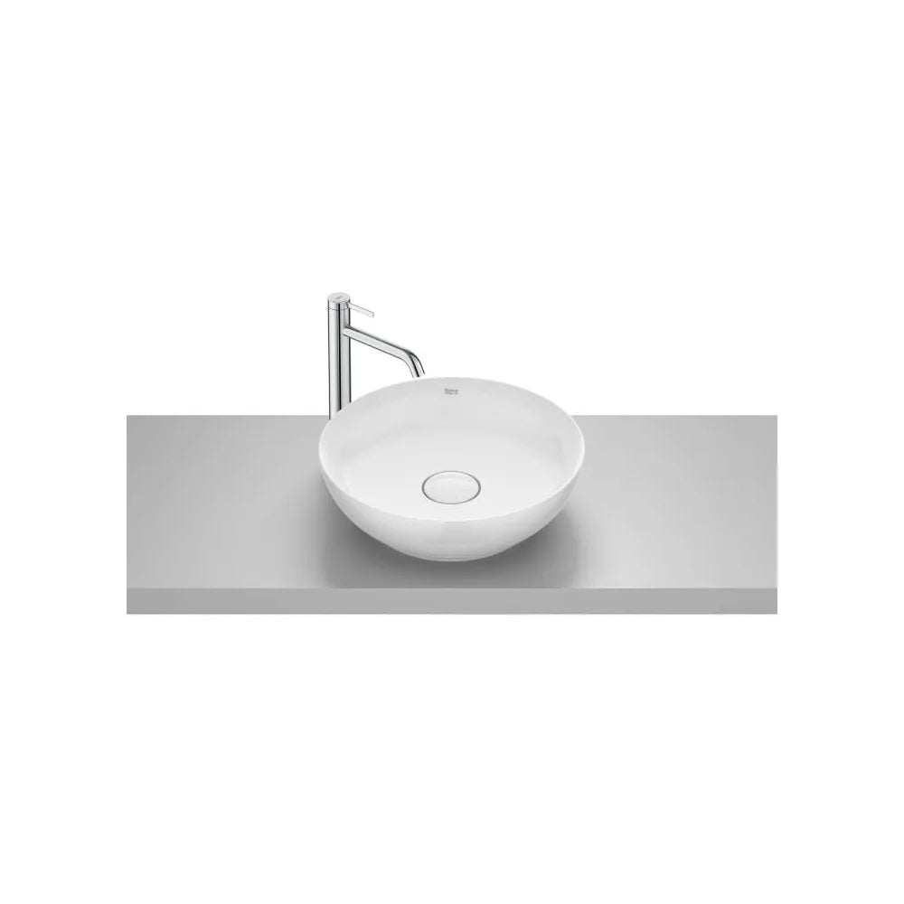 Lavabo Redondo de Sobre Encimera Fineceramic 42 5x13 Cm 5x42 cm Blanco Roca - Vista 1