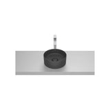 Lavabo Redondo de Sobre Encimera Fineceramic 30x30x12cm Negro Mate Roca