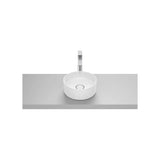 Lavatório Redondo de Sobrepor Em Fineceramic X 12 Cm Branco Coleção Terra 30x30 cm Blanco Roca