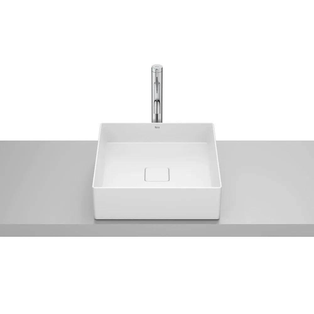 Lavabo de Sobre Encimera Cuadrado 5 Cm Fineceramic 40x40x12 cm Roca - Vista 2