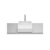 Lavabo Cuadrado de Sobre Encimera Fineceramic 5 Cm 40x40x12 cm Blanco Roca