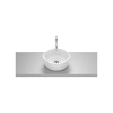 Lavabo de Sobre Encimera Redondo Porcelana Optica 35x35x13cm White Roca